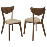 Best Furniture Outlet - Coaster - Kersey Wood Dining Side Chair Chestnut (Set of 2) - 103062