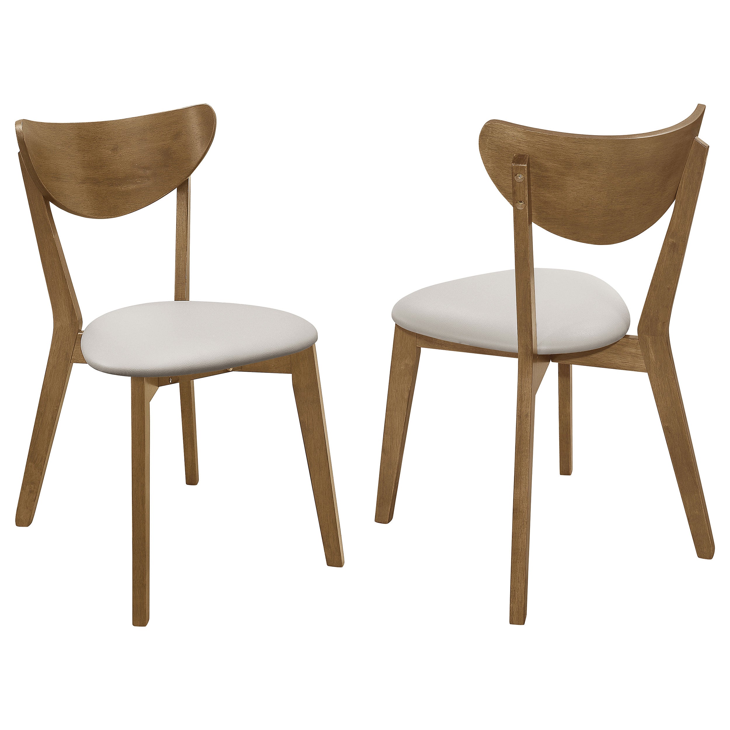 Best Furniture Outlet - Coaster - Kersey Wood Dining Side Chair Chestnut (Set of 2) - 103062