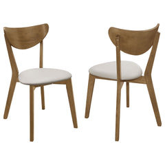 Best Furniture Outlet - Coaster - Kersey Wood Dining Side Chair Chestnut (Set of 2) - 103062