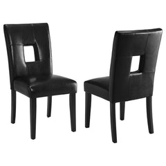 Best Furniture Outlet - Coaster - Shannon Upholstered Dining Side Chair Black (Set of 2) - 103612BLK