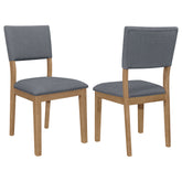 Best Furniture Outlet - Coaster - Sharon Fabric Upholstered Dining Side Chair Brown (Set of 2) - 104172