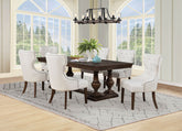 Best Furniture Outlet - Coaster - Ridgewell 7-piece Rectangular Trestle Dining Set Dark Oak - 104601-S7