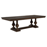 Best Furniture Outlet - Coaster - Ridgewell Rectangular Trestle Dining Table Dark Oak - 104601