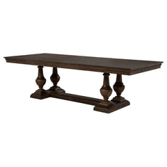 Ridgewell Rectangular Trestle Dining Table Dark Oak