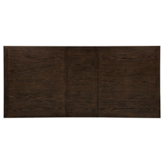 Ridgewell Rectangular Trestle Dining Table Dark Oak