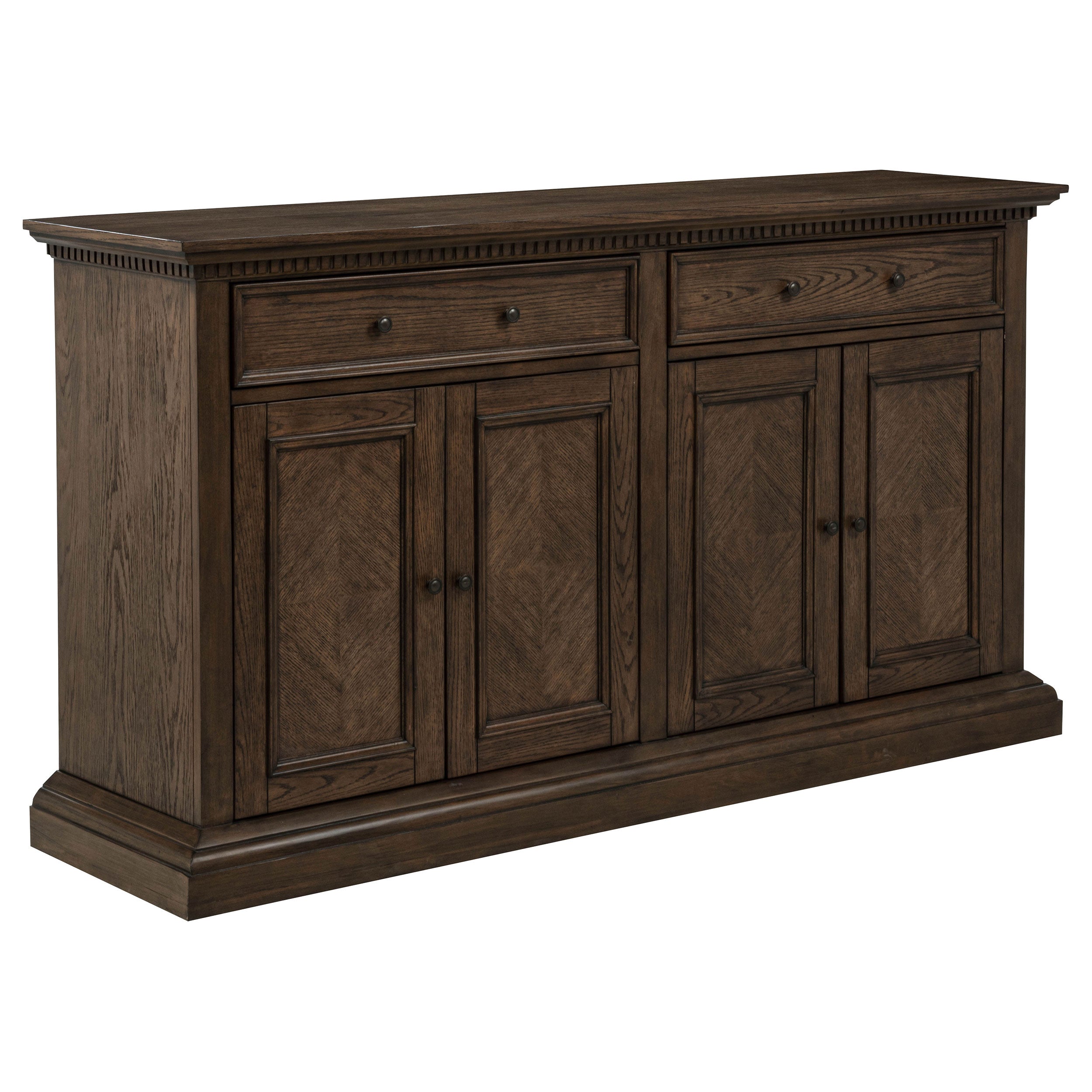Best Furniture Outlet - Coaster - Ridgewell 2-drawer 4-door Dining Server Dark Oak - 104605