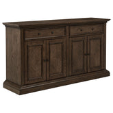 Best Furniture Outlet - Coaster - Ridgewell 2-drawer 4-door Dining Server Dark Oak - 104605