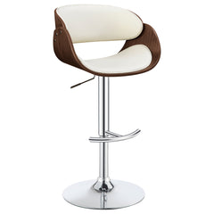 Best Furniture Outlet - Coaster - Dana Adjustable Bar Stool Ecru and Chrome - 104966