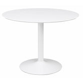 Best Furniture Outlet - Coaster - Lowry Round 40-inch Wood Top Dining Table White - 105261