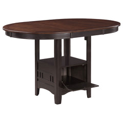 Best Furniture Outlet - Coaster - Lavon Oval 60-inch Extension Counter Dining Table Chestnut - 105278