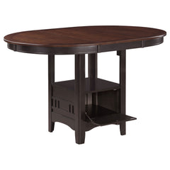 Best Furniture Outlet - Coaster - Lavon Oval 60-inch Counter Height Extension Dining Table Chestnut - 105278