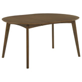 Best Furniture Outlet - Coaster - Jedda Oval 60-inch Extension Leaf Dining Table Dark Walnut - 105361