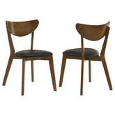Best Furniture Outlet - Coaster - Jedda Wood Dining Side Chair Dark Walnut (Set of 2) - 105362