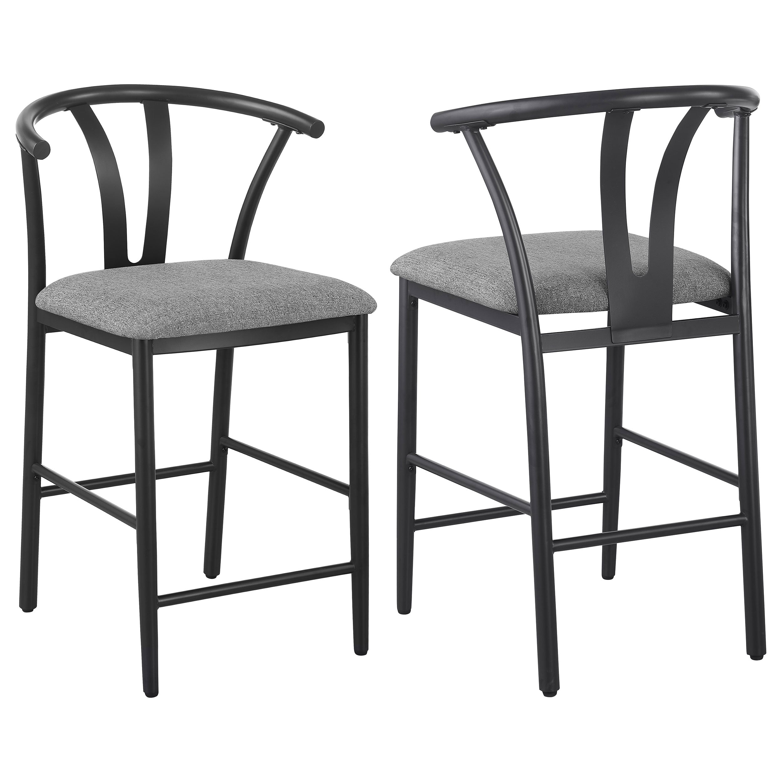 Best Furniture Outlet - Coaster - Dolman Counter Height Dining Side Chair Grey (Set of 2) - 105549