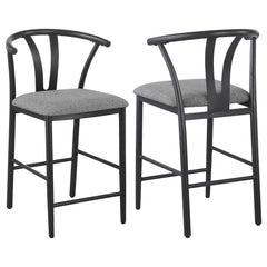 Best Furniture Outlet - Coaster - Dolman Counter Height Dining Side Chair Grey (Set of 2) - 105549
