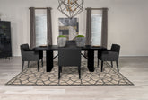 Best Furniture Outlet - Coaster - Catherine 5-piece Rectangular Dining Table Set Black - 106251-S5