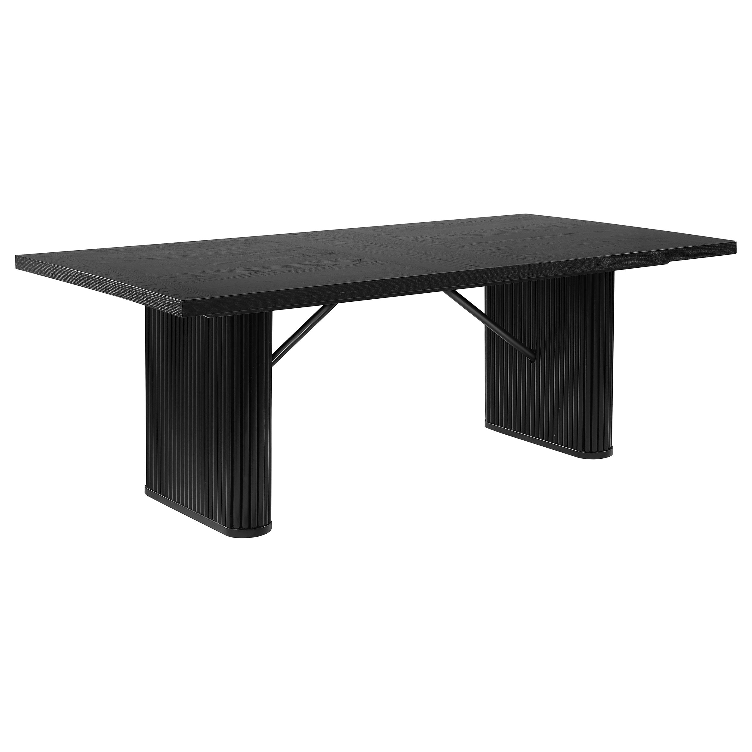 Best Furniture Outlet - Coaster - Catherine Rectangular 84-inch Wood Dining Table Black - 106251