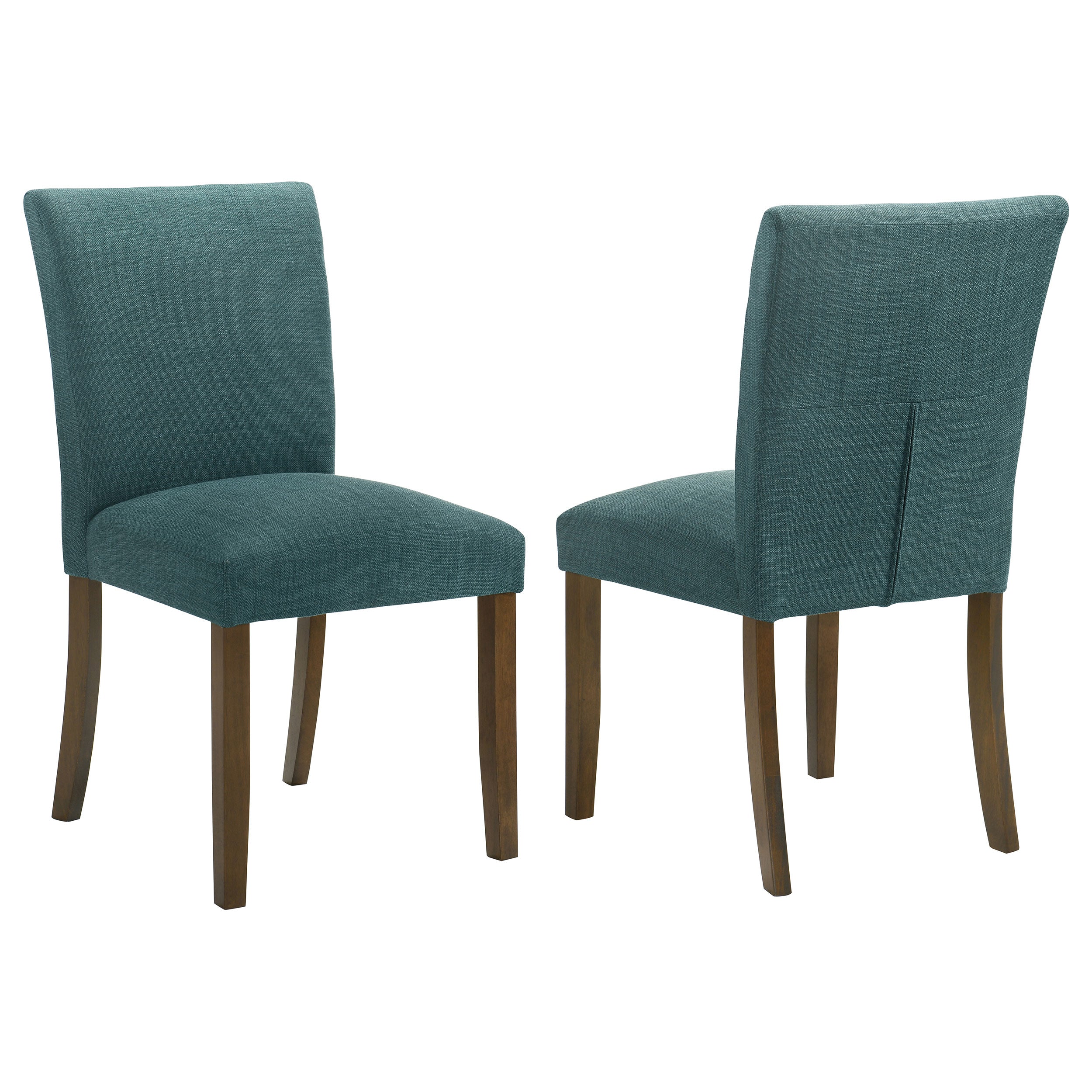 Best Furniture Outlet - Coaster - Cantley Upholstered Dining Side Chair Teal Blue (Set of 2) - 106377