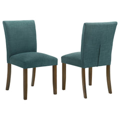 Best Furniture Outlet - Coaster - Paxton Upholstered Dining Side Chair Teal Blue (Set of 2) - 106377