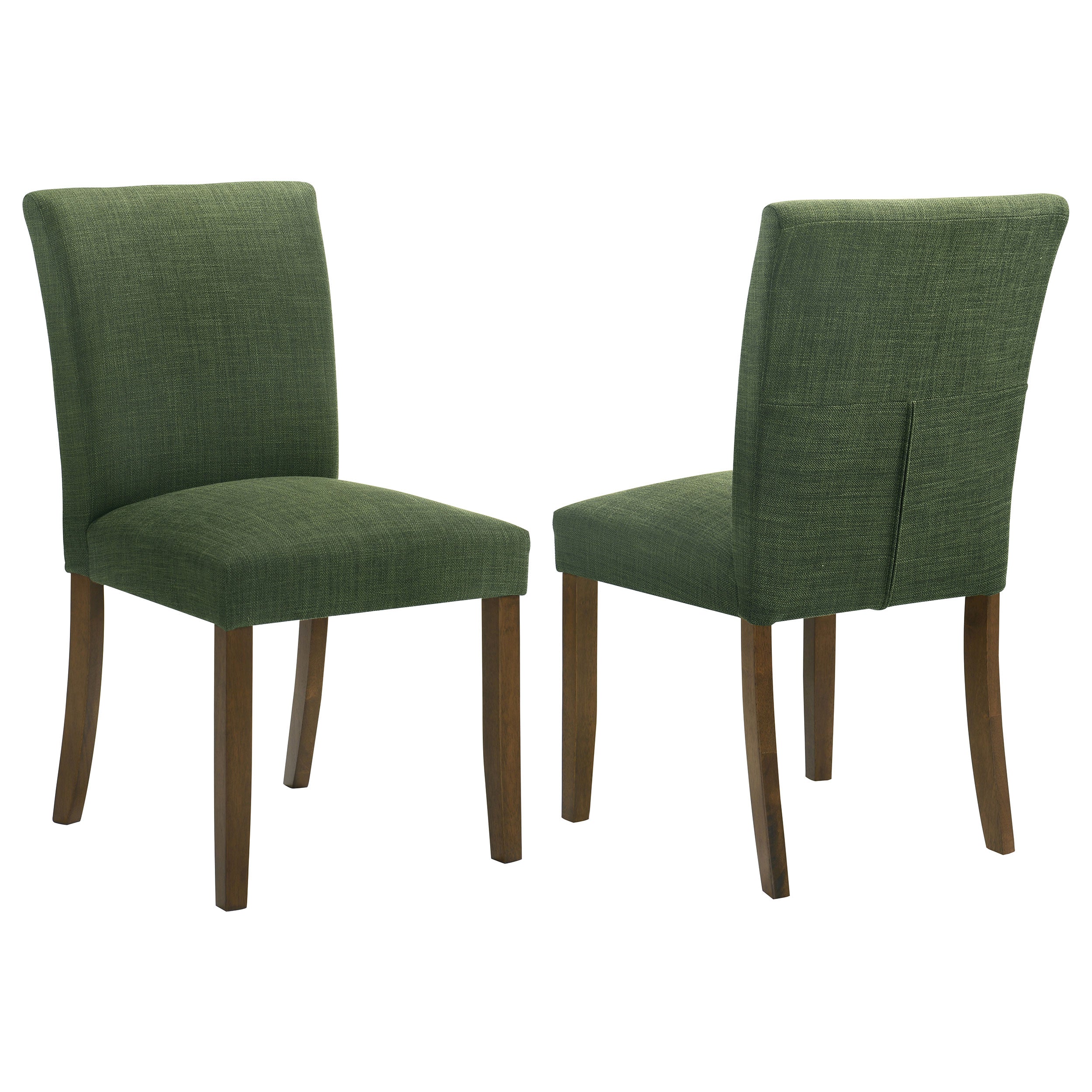 Best Furniture Outlet - Coaster - Cantley Upholstered Dining Side Chair Green (Set of 2) - 106378