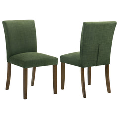 Best Furniture Outlet - Coaster - Cantley Upholstered Dining Side Chair Green (Set of 2) - 106378