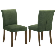 Best Furniture Outlet - Coaster - Paxton Upholstered Dining Side Chair Green (Set of 2) - 106378