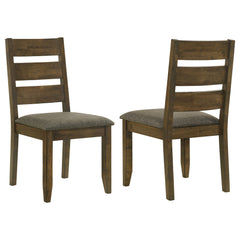 Best Furniture Outlet - Coaster - Alston Wood Dining Side Chair Knotty Nutmeg (Set of 2) - 106382