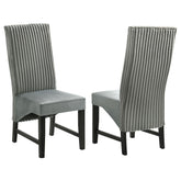 Best Furniture Outlet - Coaster - Barrand Upholstered Dining Side Chair Grey (Set of 2) - 106389