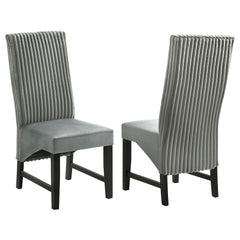 Best Furniture Outlet - Coaster - Barrand Upholstered Dining Side Chair Grey (Set of 2) - 106389