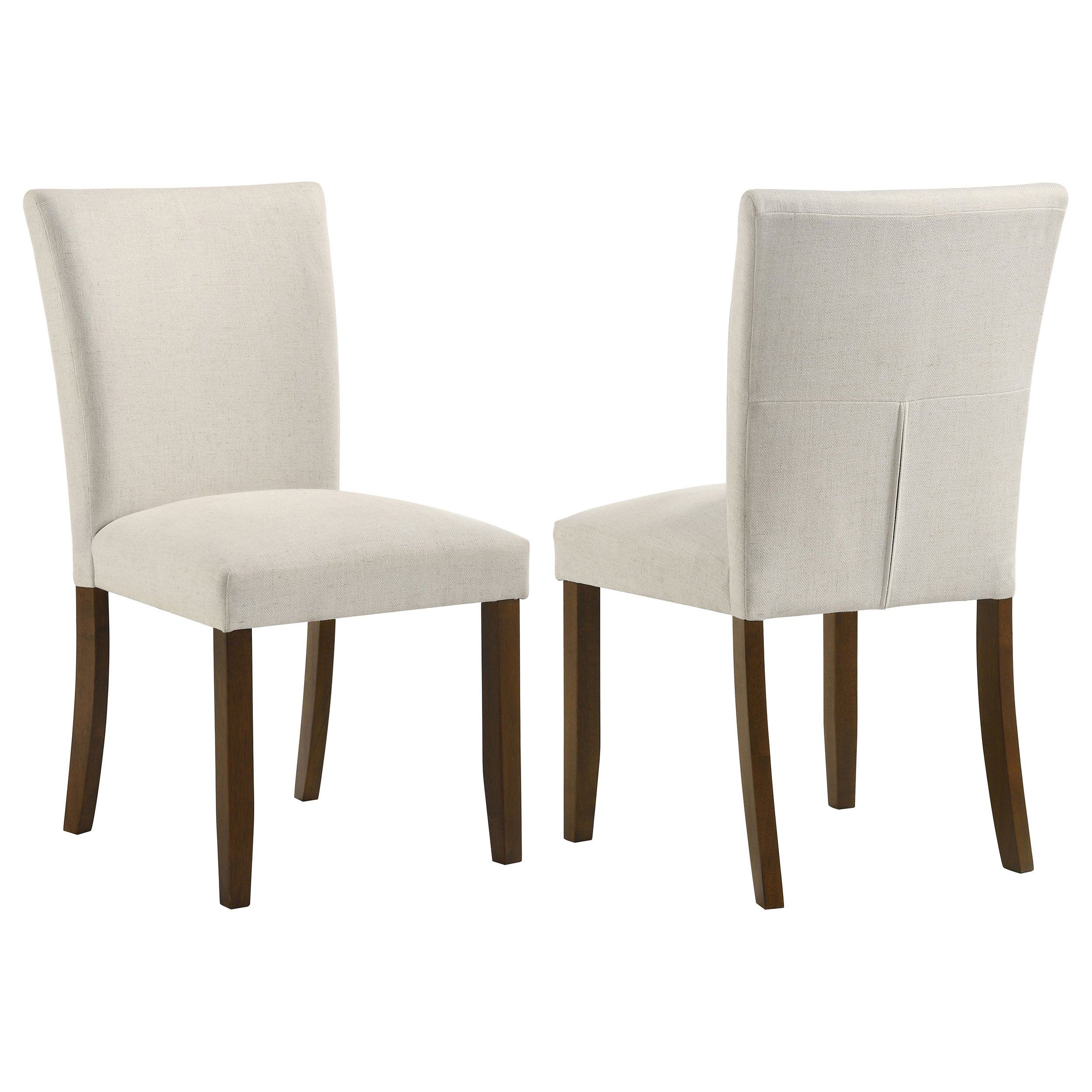 Best Furniture Outlet - Coaster - Cantley Upholstered Dining Side Chair Beige (Set of 2) - 106412