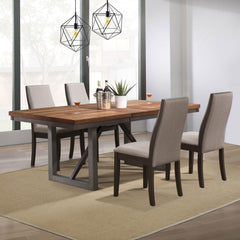 Best Furniture Outlet - Coaster - Spring Creek 5-piece Rectangular Dining Table Set Taupe - 106581-S5G