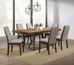 Best Furniture Outlet - Coaster - Spring Creek 7-piece Rectangular Dining Table Set Taupe - 106581-S7G