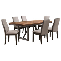Spring Creek 7-piece Rectangular Dining Table Set Taupe