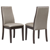 Best Furniture Outlet - Coaster - Spring Creek Upholstered Dining Chair Taupe (Set of 2) - 106583