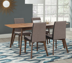 Best Furniture Outlet - Coaster - Redbridge 5-piece Rectangular Dining Set Natural Walnut - 106591-S5