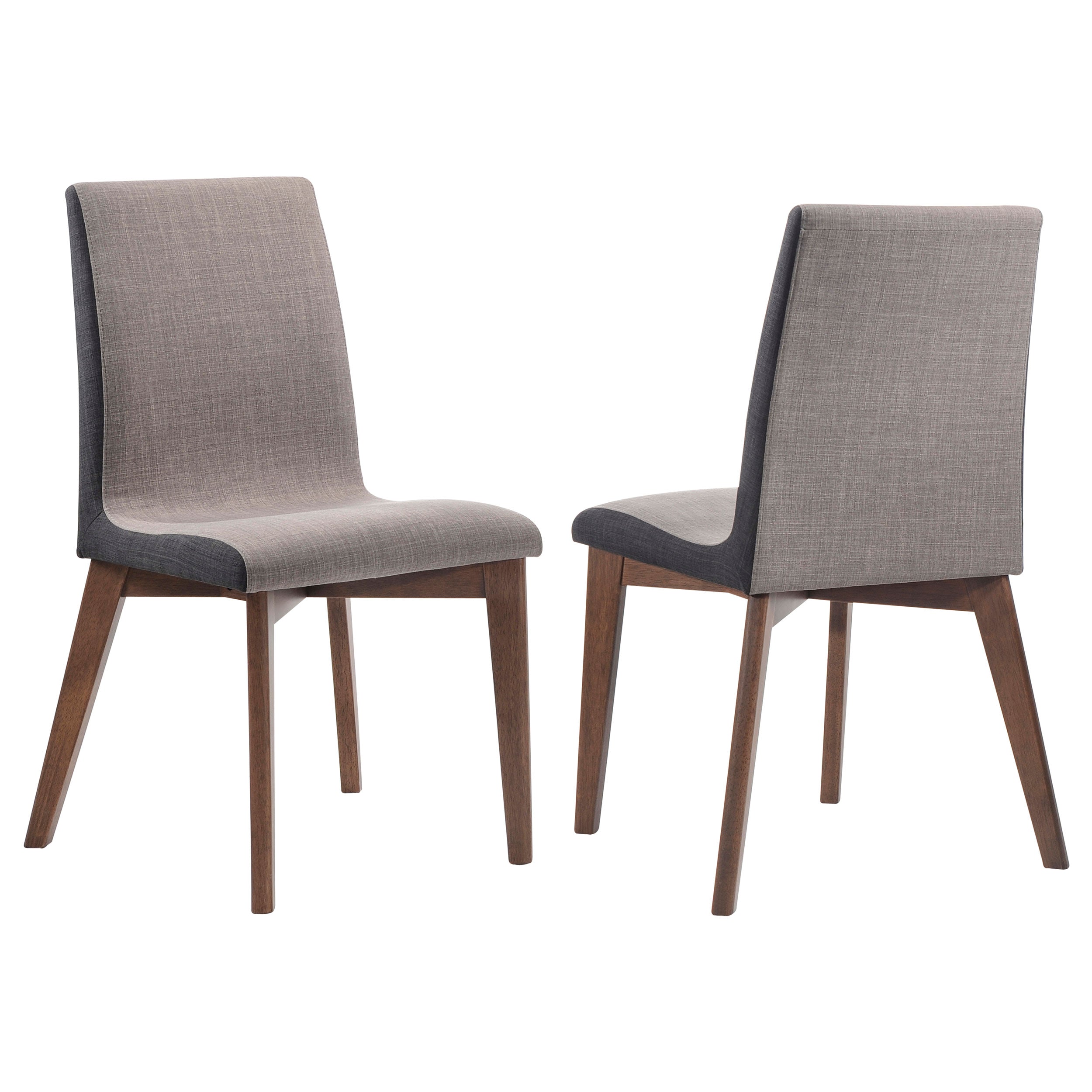Best Furniture Outlet - Coaster - Redbridge Upholstered Dining Side Chair Walnut (Set of 2) - 106592
