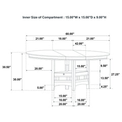 Lavon 5-piece Oval Extension Leaf Dining Set Light Oak