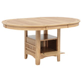 Best Furniture Outlet - Coaster - Lavon Oval 60-inch Wood Extension Leaf Dining Table Light Oak - 106620