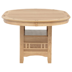 Lavon Oval 60-inch Wood Extension Leaf Dining Table Light Oak
