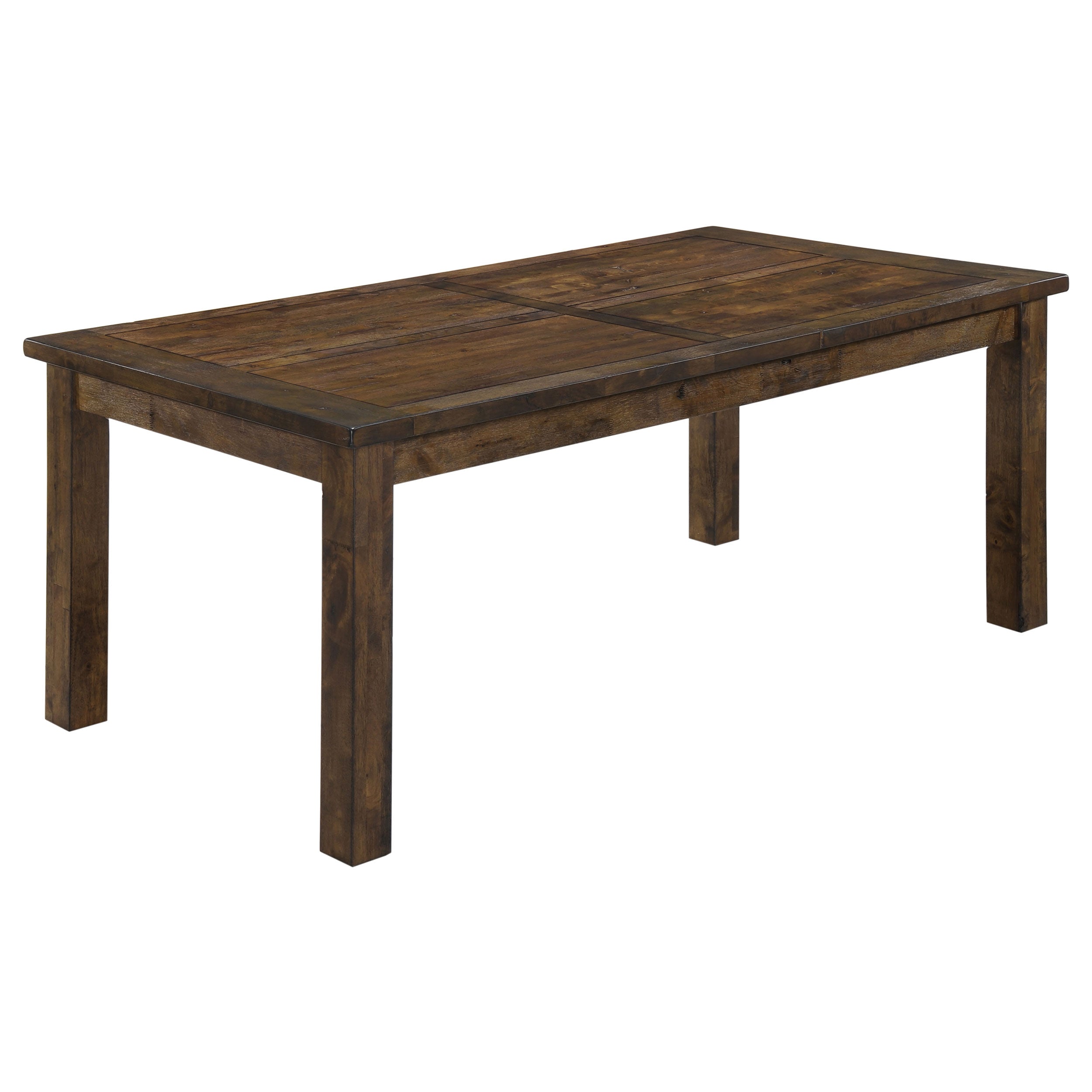 Best Furniture Outlet - Coaster - Coleman Rectangular 79-inch Dining Table Rustic Golden Brown - 107041
