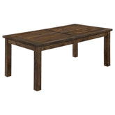 Best Furniture Outlet - Coaster - Coleman Rectangular 79-inch Dining Table Rustic Golden Brown - 107041