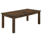 Best Furniture Outlet - Coaster - Coleman Rectangular 79-inch Dining Table Rustic Golden Brown - 107041