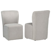 Best Furniture Outlet - Coaster - Jaelynn Upholstered Parsons Dining Side Chair Beige (Set of 2) - 107052BEI