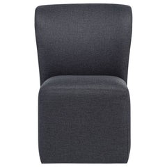 Jaelynn Upholstered Parsons Dining Side Chair Charcoal (Set of 2)