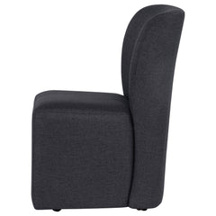 Jaelynn Upholstered Parsons Dining Side Chair Charcoal (Set of 2)