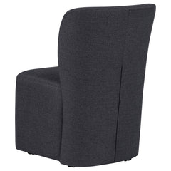Jaelynn Upholstered Parsons Dining Side Chair Charcoal (Set of 2)