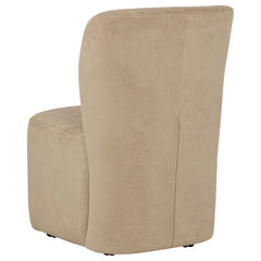 Jaelynn Upholstered Parsons Dining Side Chair Tan (Set of 2)