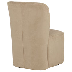 Jaelynn Upholstered Parsons Dining Side Chair Tan (Set of 2)