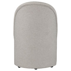 Aubrey Upholstered Barrel Dining Side Chair Beige (Set of 2)