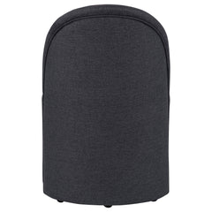 Aubrey Upholstered Barrel Dining Side Chair Charcoal (Set of 2)